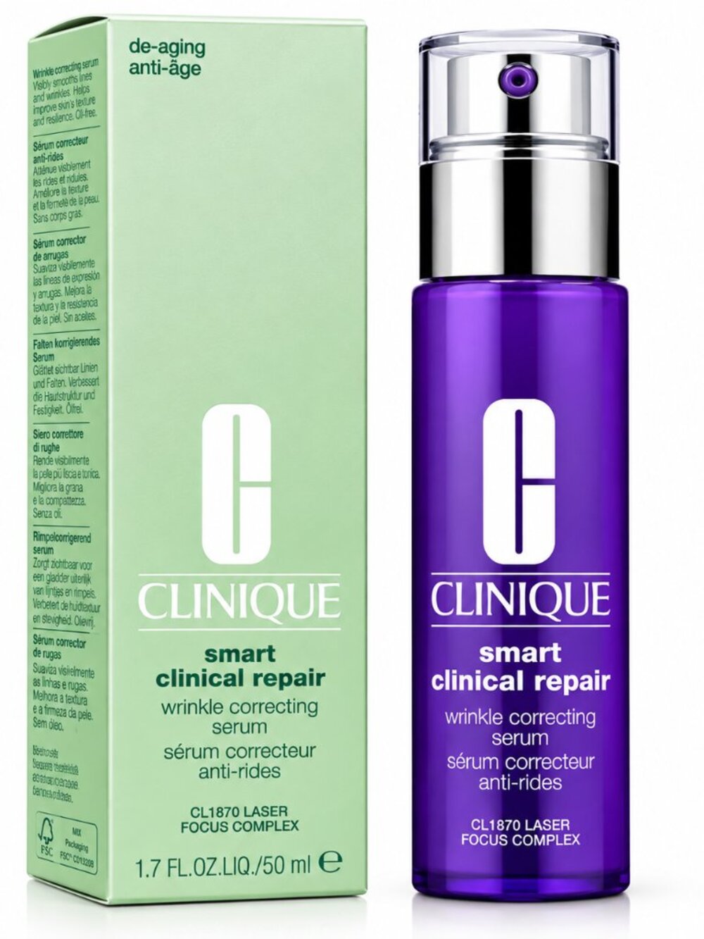 Clinique Smart Clinical Repair Wrinkle Correcting Serum – 1.7 oz / 50 mL